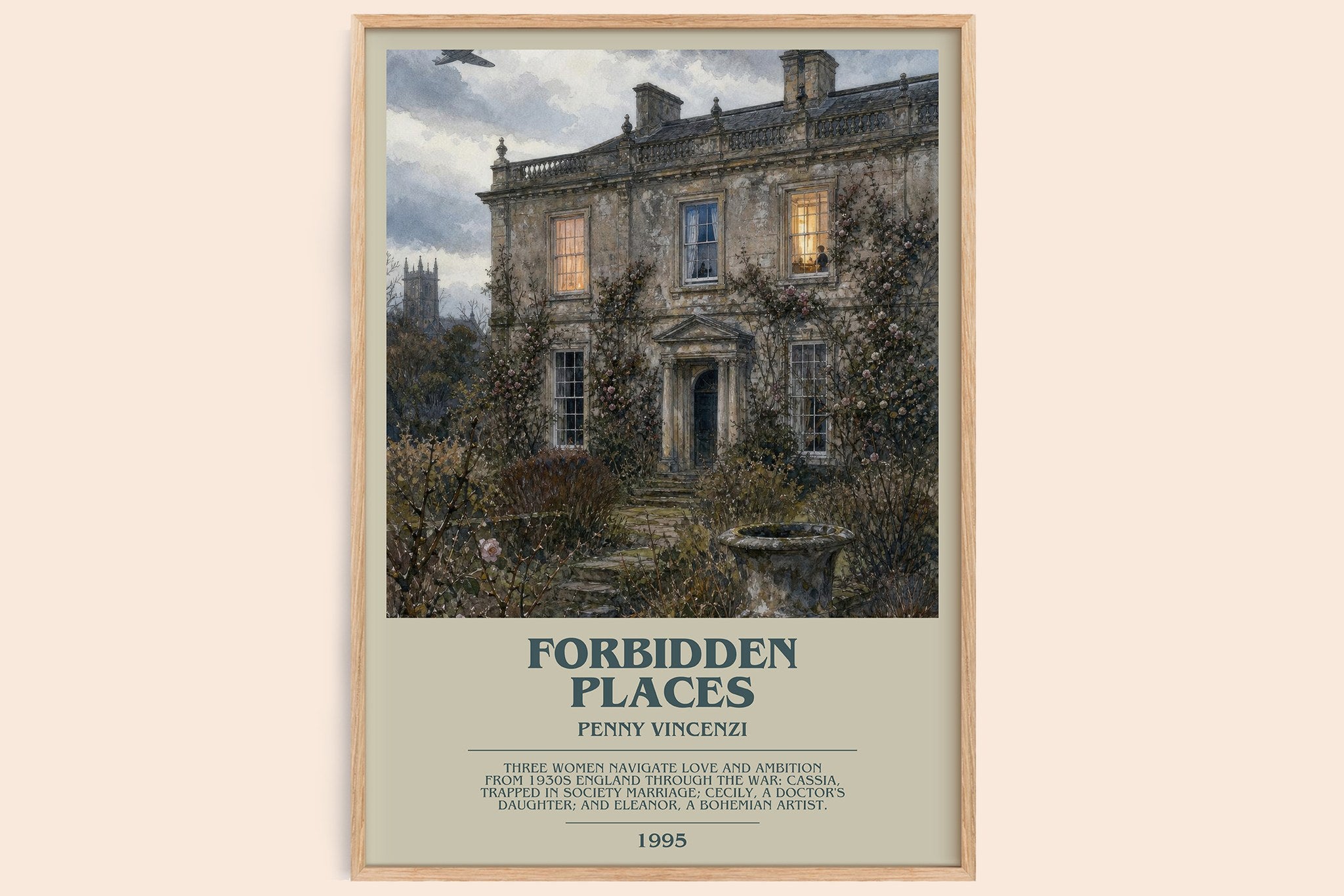 Forbidden Places Bookish Wall Art by Penny Vincenzi