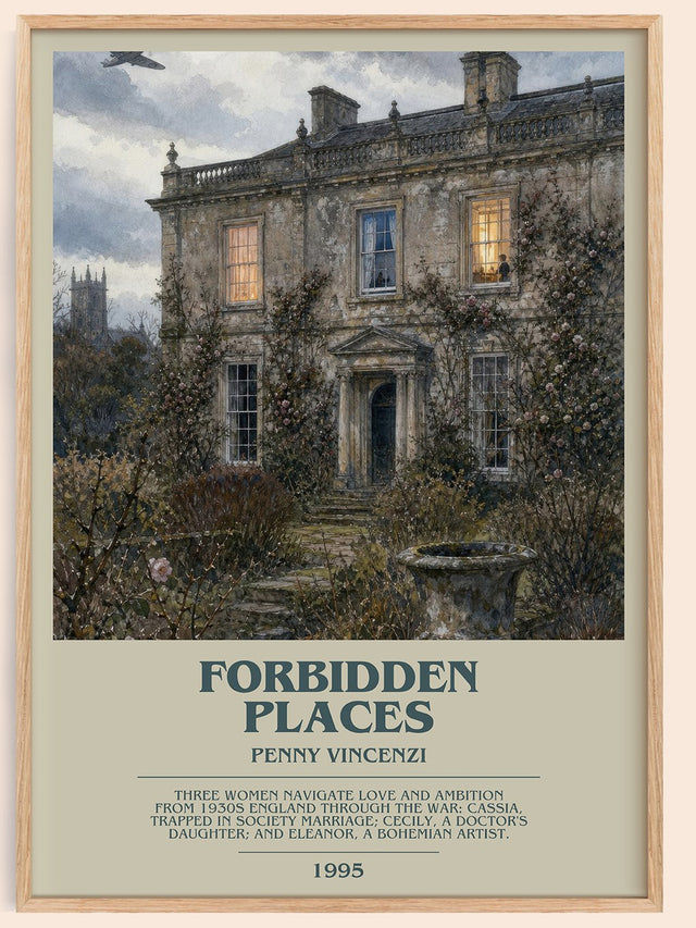 Forbidden Places Bookish Wall Art by Penny Vincenzi