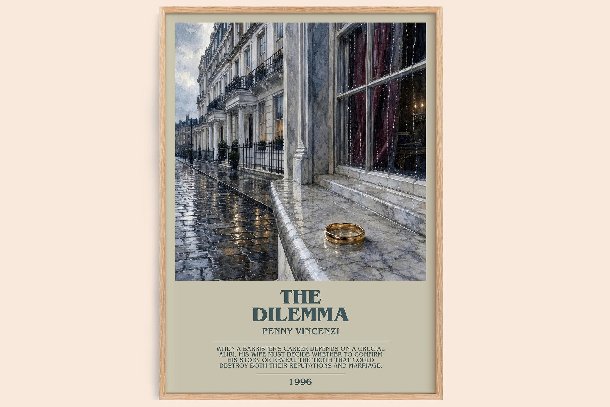 The Dilemma Bookish Wall Art by Penny Vincenzi