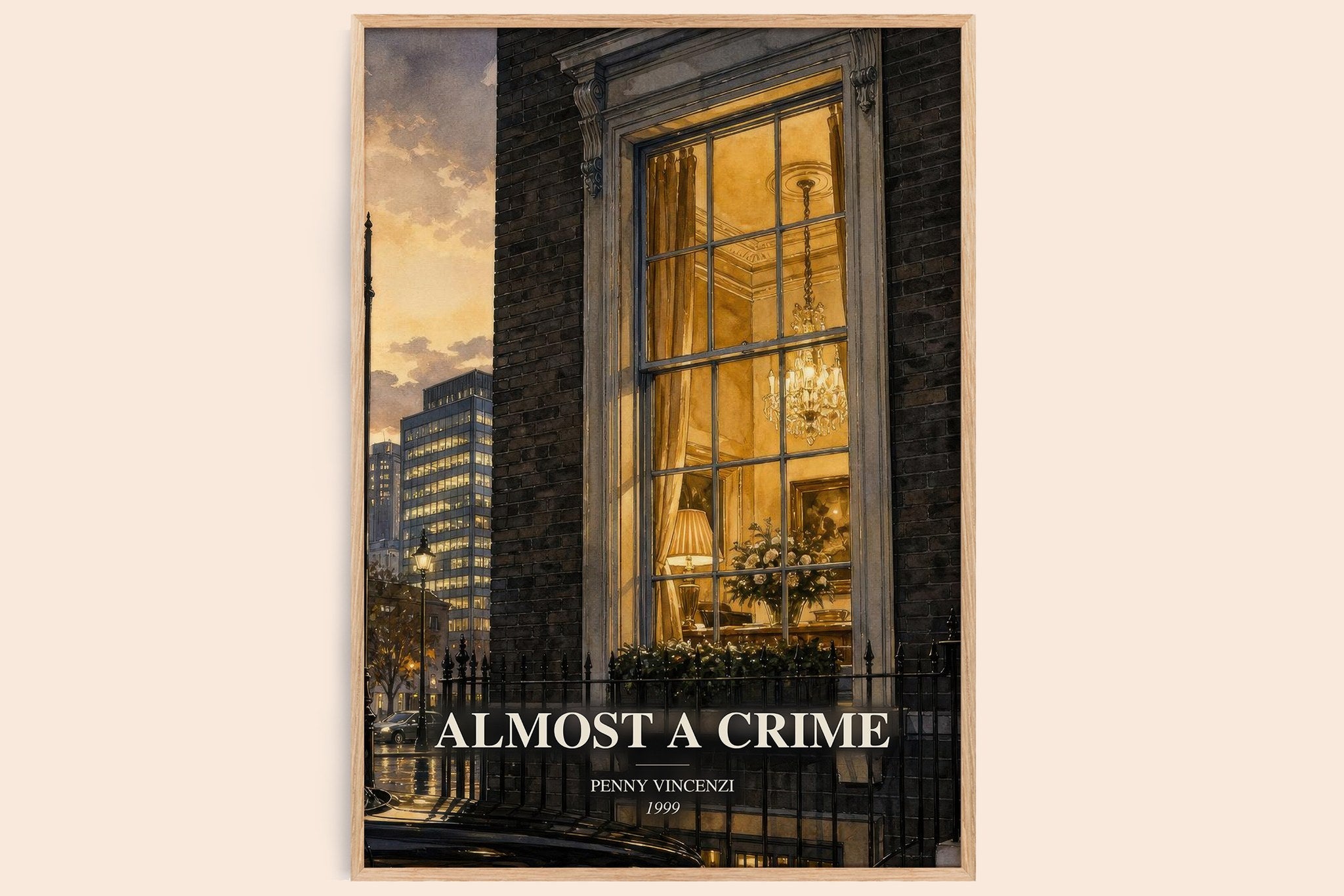 Almost a Crime Book Watercolour Illustration by Penny Vincenzi