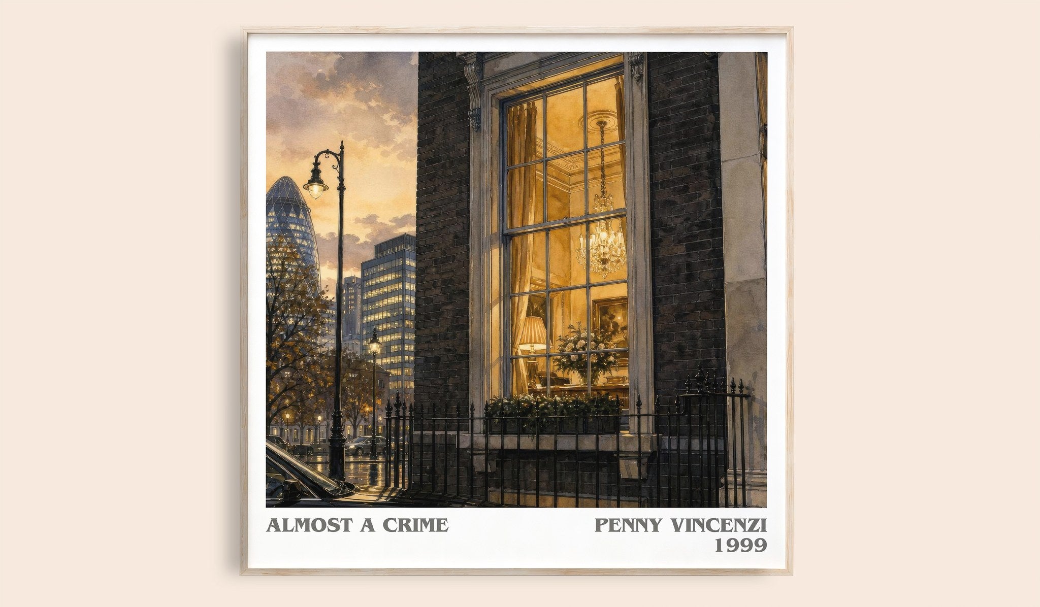 Almost a Crime Literary Art Print by Penny Vincenzi
