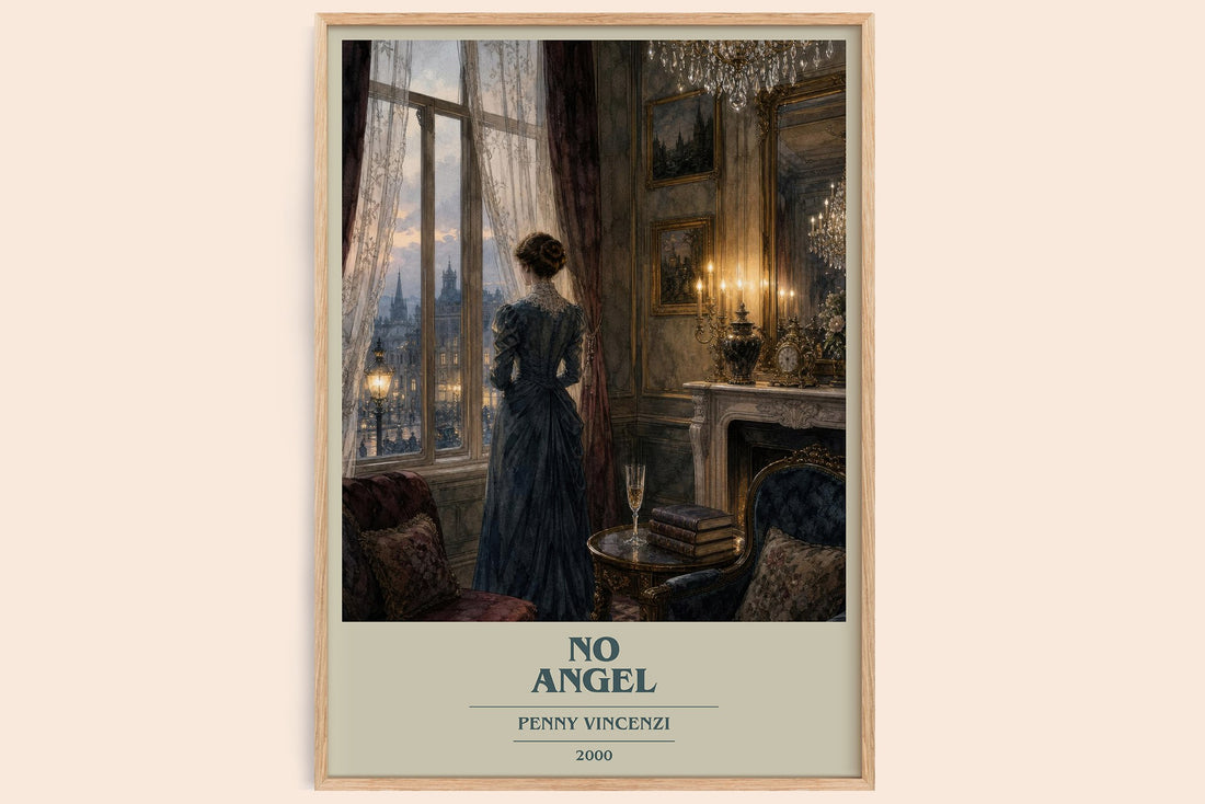 No Angel book cover book poster by Penny Vincenzi – framed literary art print