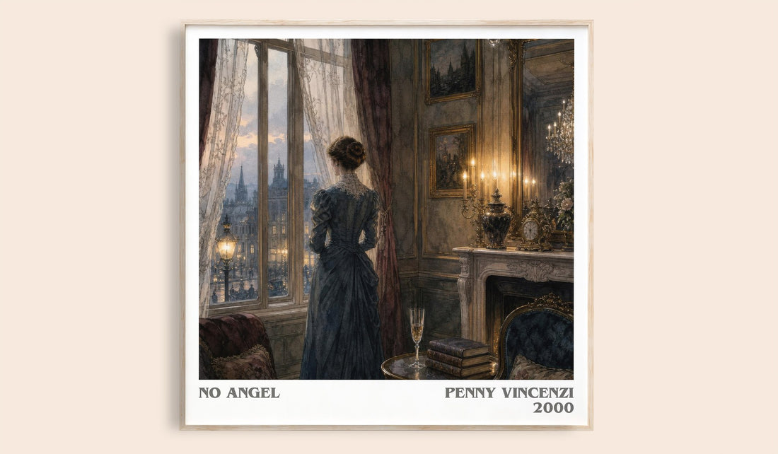 No Angel literary book poster by Penny Vincenzi – framed literary art print