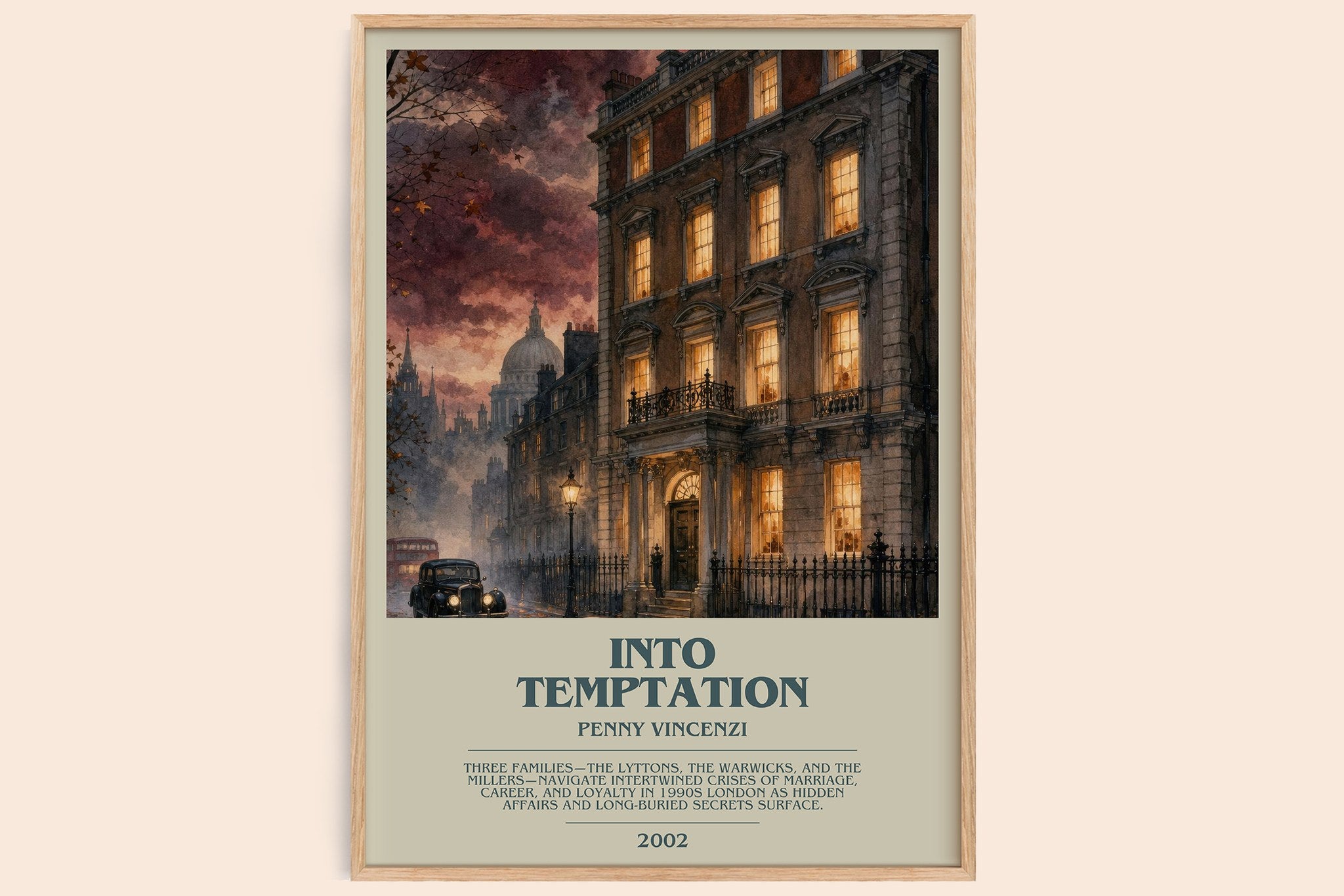 Into Temptation Bookish Wall Art by Penny Vincenzi