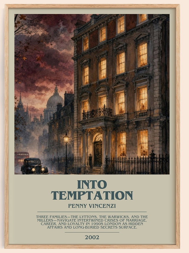 Into Temptation Bookish Wall Art by Penny Vincenzi