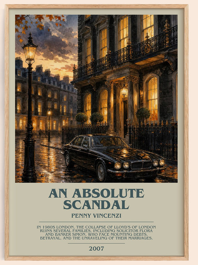 An Absolute Scandal Bookish Wall Art by Penny Vincenzi