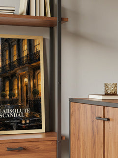 An Absolute Scandal book watercolour illustration paper finish options – matte satin gloss