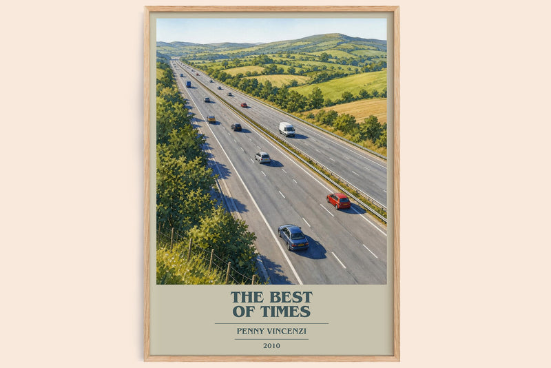The Best of Times book cover book poster by Penny Vincenzi – framed literary art print