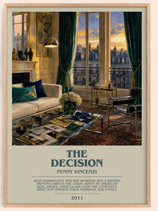 The Decision Bookish Wall Art by Penny Vincenzi