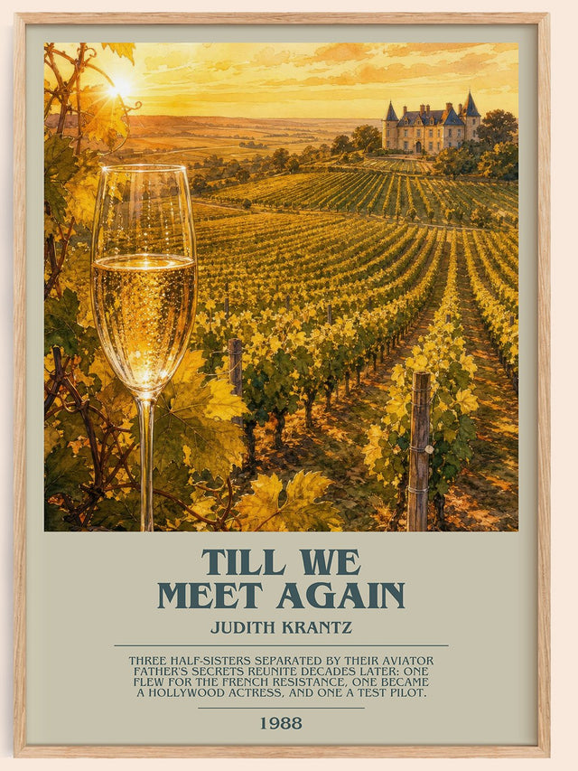 Till We Meet Again Bookish Wall Art by Judith Krantz