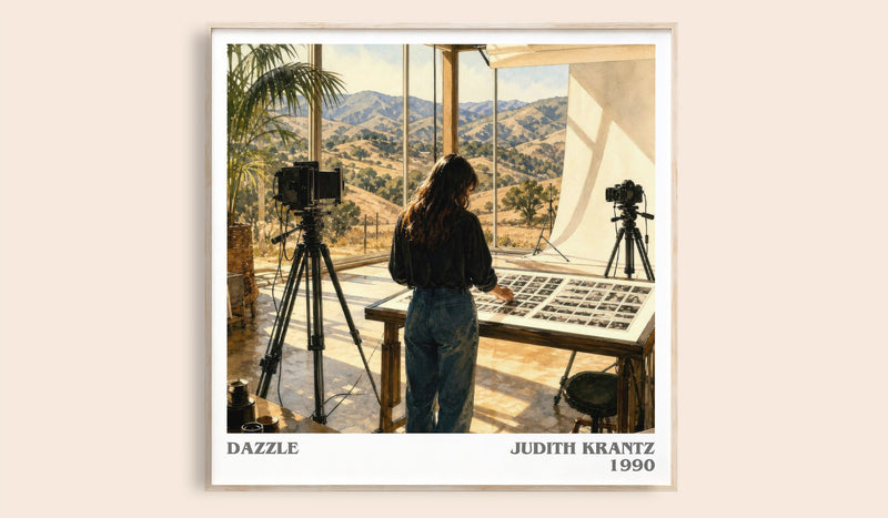 Dazzle literary book poster by Judith Krantz – framed literary art print
