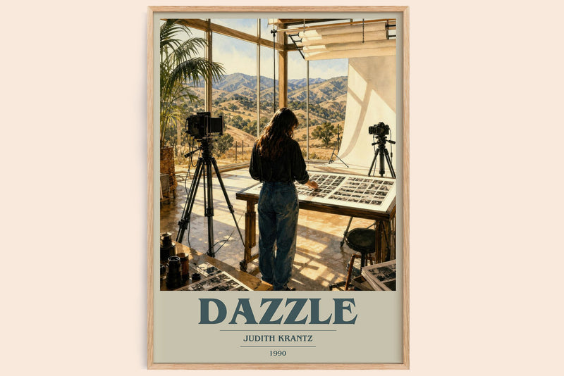 Dazzle book cover book poster by Judith Krantz – framed literary art print