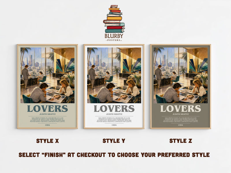 Lovers bookish print in frame leaning in hallway – romance wall art