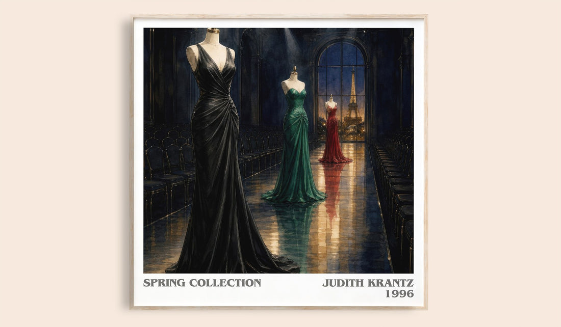 Spring Collection literary book poster by Judith Krantz – framed literary art print