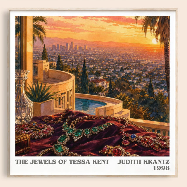 The Jewels of Tessa Kent Literary Art Print by Judith Krantz