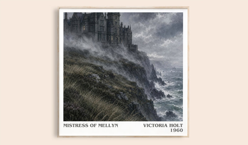 Mistress of Mellyn Literary Art Print by Victoria Holt (Square style)
