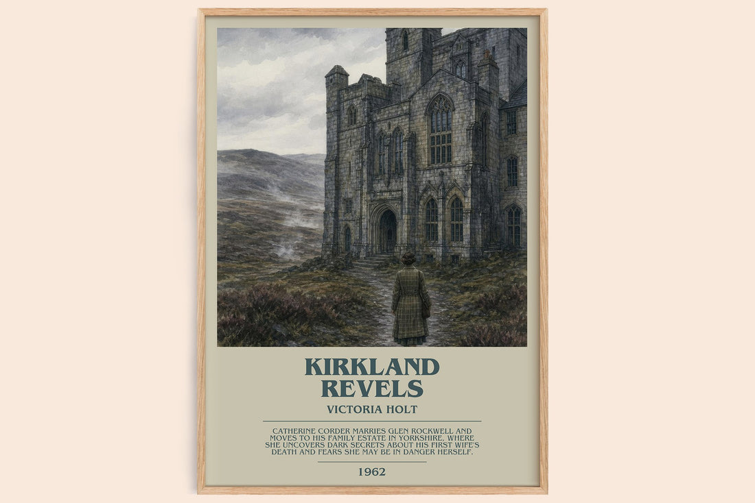 Kirkland Revels bookish book poster by Victoria Holt – framed literary art print
