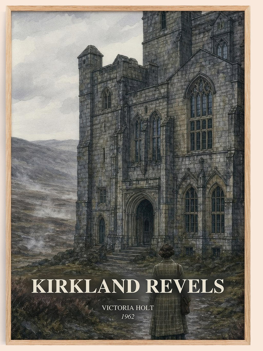 Kirkland Revels watercolour book poster by Victoria Holt – framed literary art print