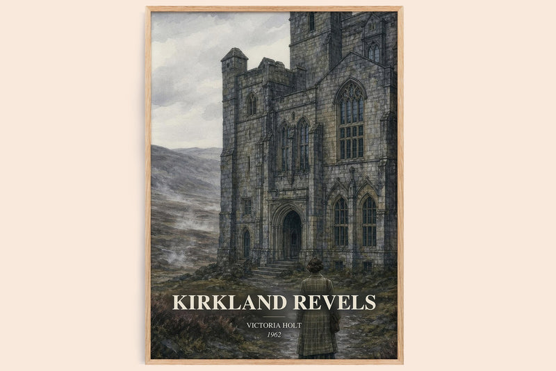 Kirkland Revels watercolour book poster by Victoria Holt – framed literary art print