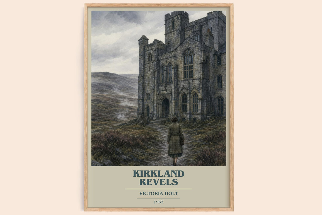 Kirkland Revels book cover book poster by Victoria Holt – framed literary art print