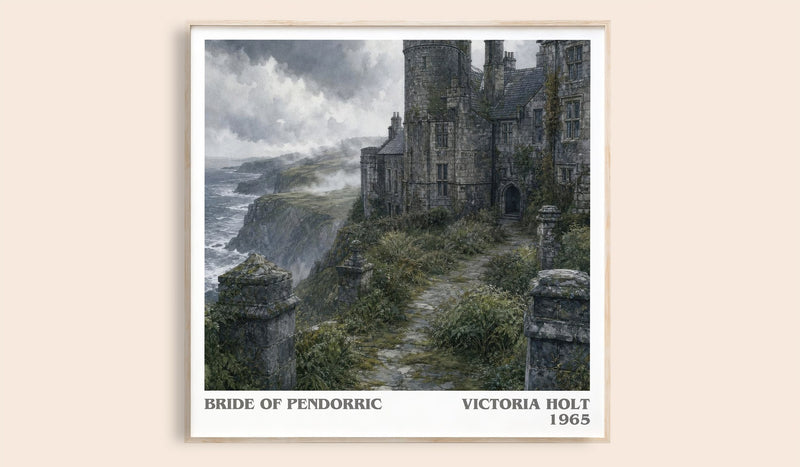 Bride of Pendorric literary book poster by Victoria Holt – framed literary art print