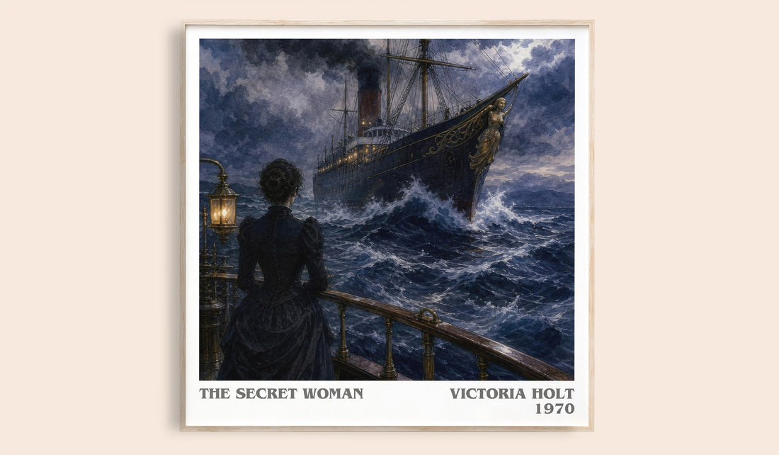 The Secret Woman literary book poster by Victoria Holt – framed literary art print