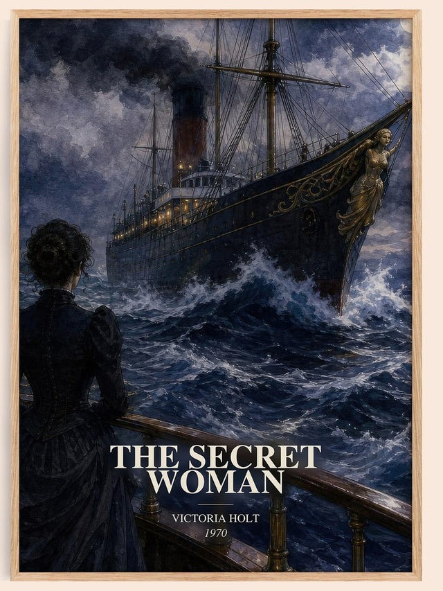 The Secret Woman Book Watercolour Illustration by Victoria Holt