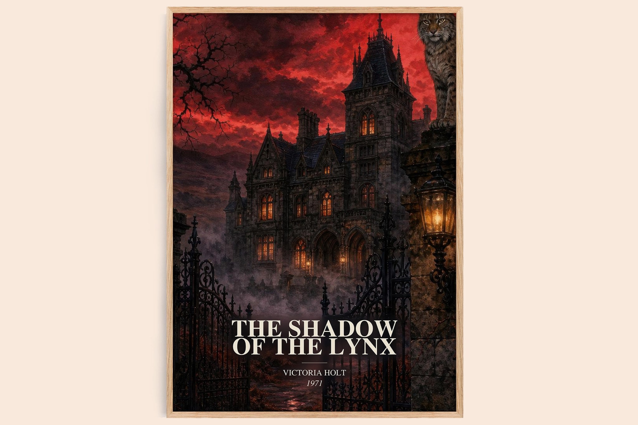 The Shadow of the Lynx Book Watercolour Illustration by Victoria Holt