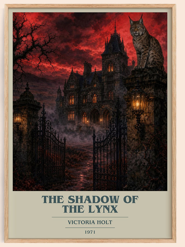 The Shadow of the Lynx Book Cover Poster by Victoria Holt