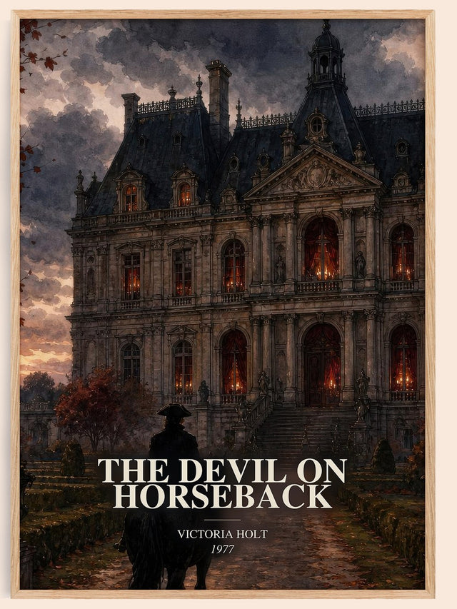 The Devil on Horseback Book Watercolour Illustration by Victoria Holt