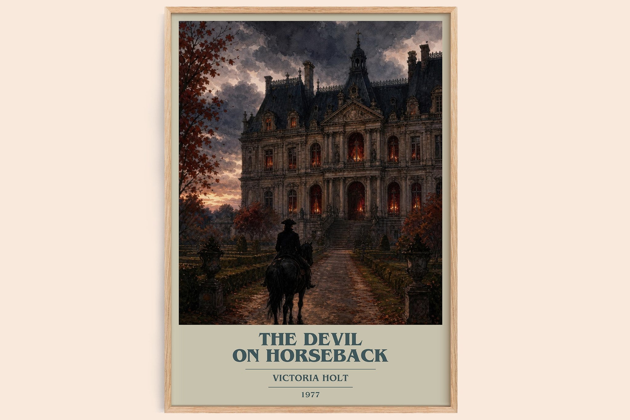 The Devil on Horseback Book Cover Poster by Victoria Holt