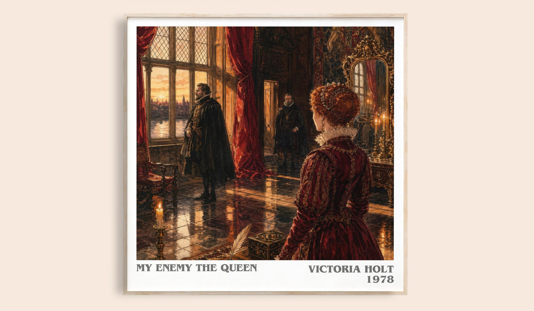 My Enemy the Queen literary book poster by Victoria Holt – framed literary art print