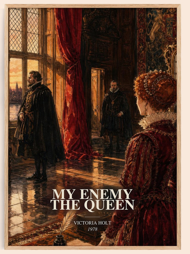 My Enemy the Queen Book Watercolour Illustration by Victoria Holt
