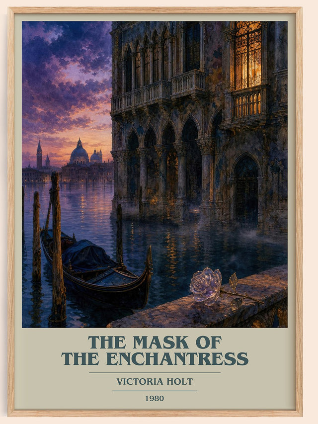 The Mask of the Enchantress Book Cover Poster by Victoria Holt