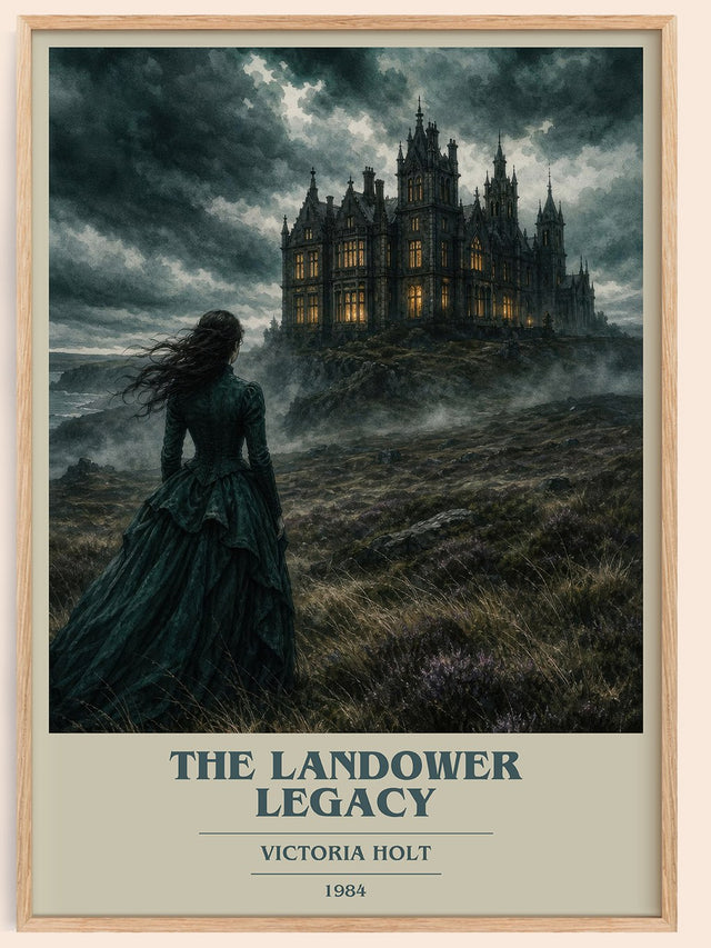 The Landower Legacy Book Cover Poster by Victoria Holt