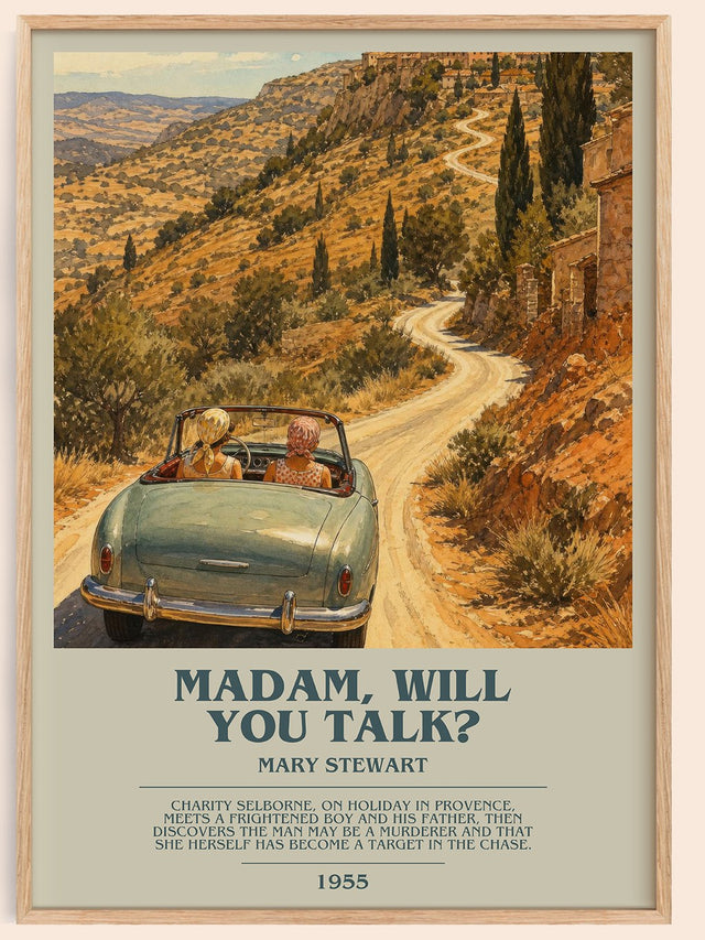 Madam, Will You Talk? Bookish Wall Art by Mary Stewart