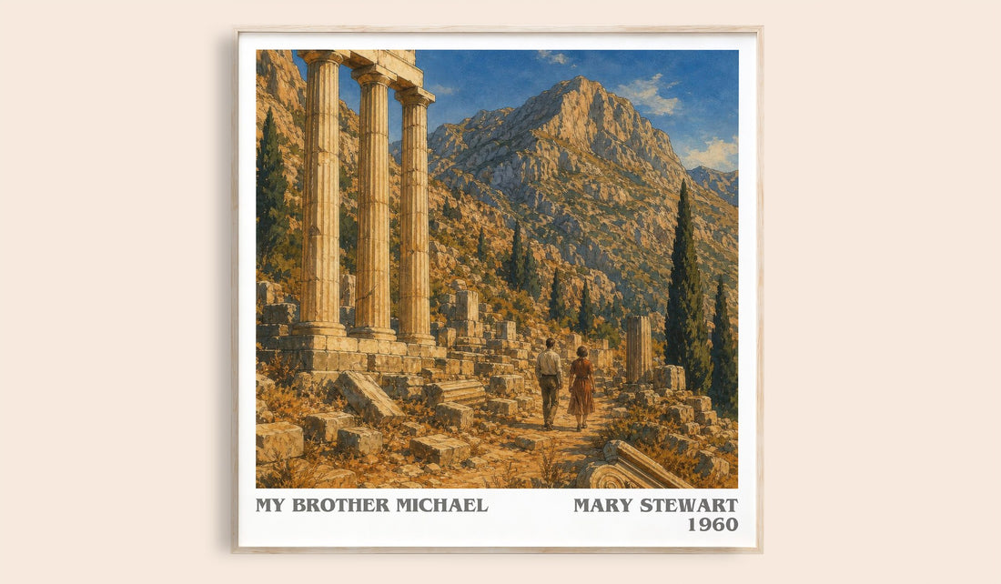My Brother Michael literary book poster by Mary Stewart – framed literary art print
