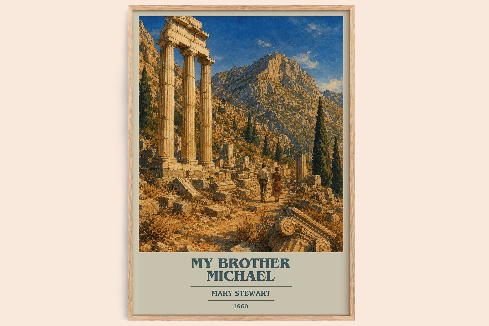 My Brother Michael Book Cover Poster by Mary Stewart