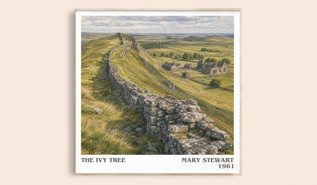 The Ivy Tree literary book poster by Mary Stewart – framed literary art print