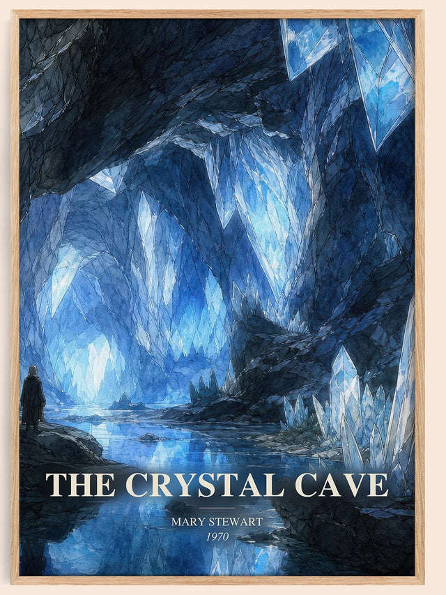 The Crystal Cave Book Watercolour Illustration by Mary Stewart