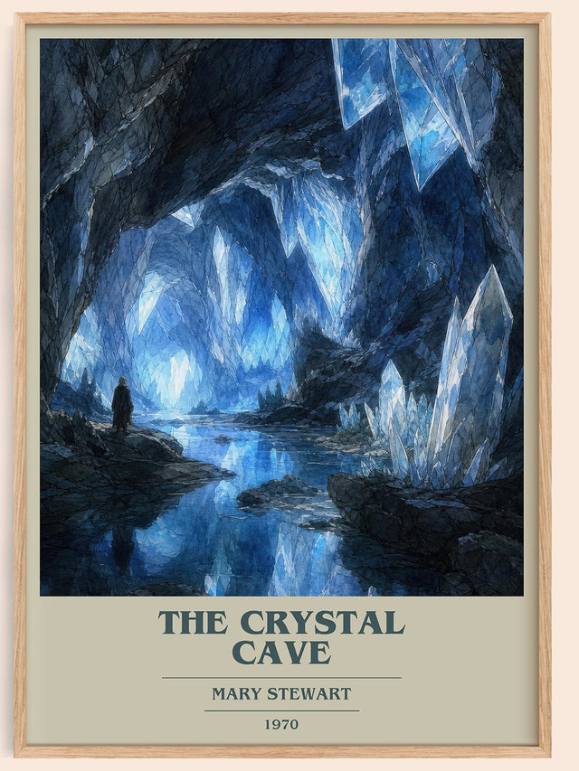The Crystal Cave Book Cover Poster by Mary Stewart