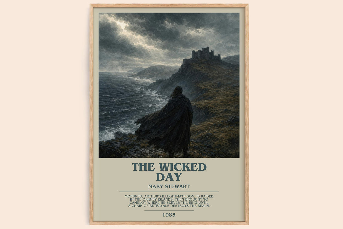 The Wicked Day bookish book poster by Mary Stewart – framed literary art print