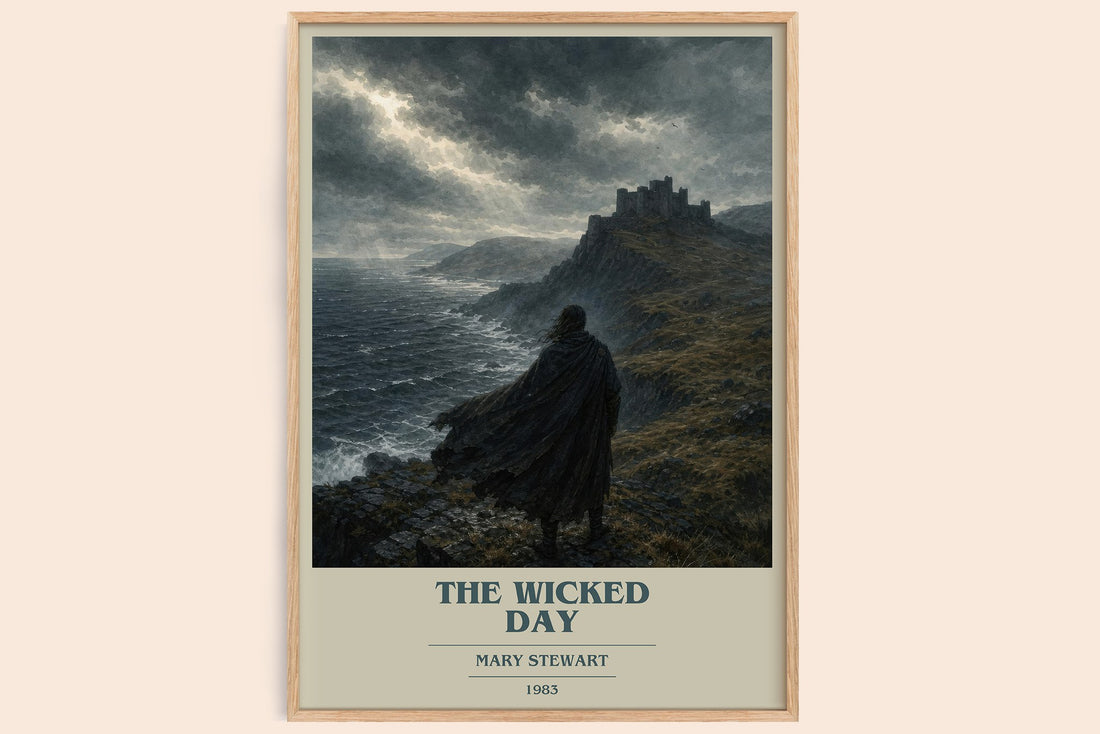 The Wicked Day book cover book poster by Mary Stewart – framed literary art print