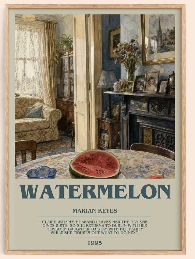 Watermelon Bookish Wall Art by Marian Keyes