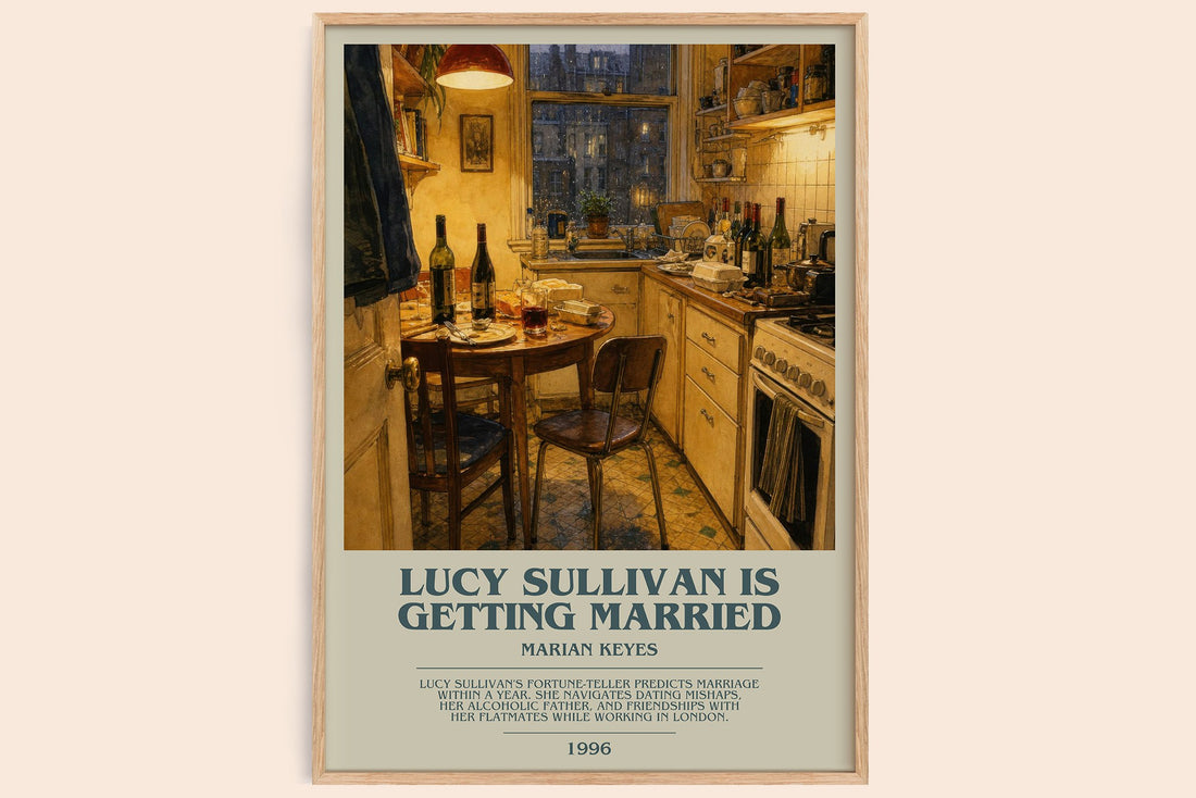 Lucy Sullivan Is Getting Married bookish book poster by Marian Keyes – framed literary art print