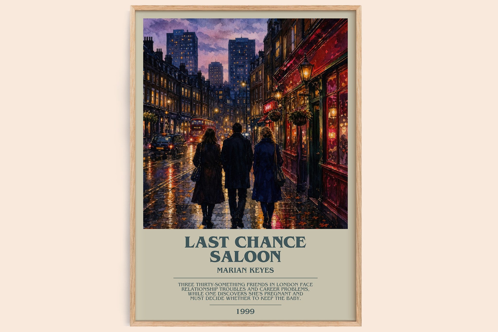 Last Chance Saloon Bookish Wall Art by Marian Keyes