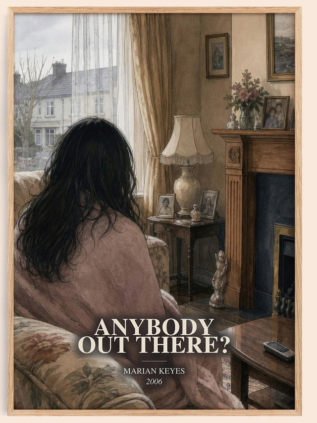 Anybody Out There? Book Watercolour Illustration by Marian Keyes