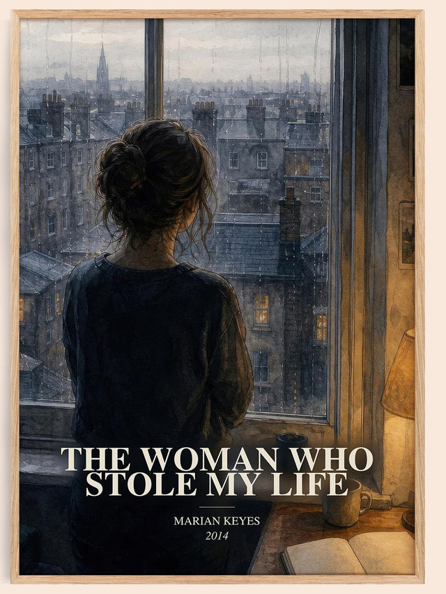 Woman Who Stole My Life Book Watercolour Illustration by Marian Keyes