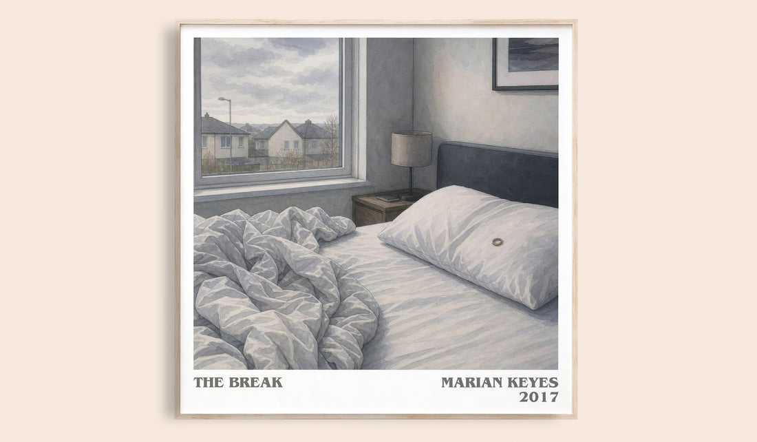 The Break literary book poster by Marian Keyes – framed literary art print