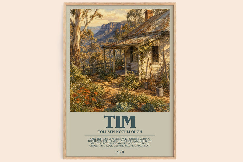 Tim Bookish Wall Art by Colleen McCullough (Modern style)